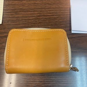 EUC small zip around wallet Portland leather PLG sunflower